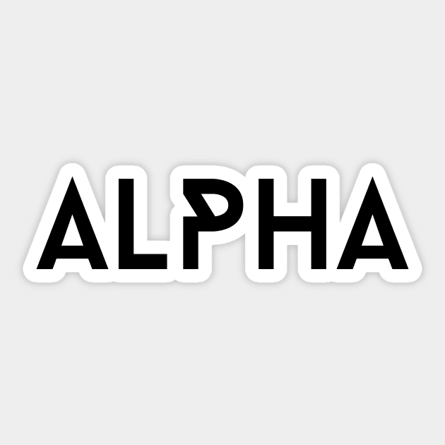 ALPHA Sticker by Almazov